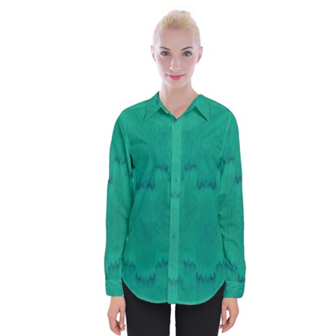 Love To One Color To Love Green Womens Long Sleeve Shirt by pepitasart
