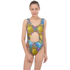Apo Flower Power Center Cut Out Swimsuit by WolfepawFractals