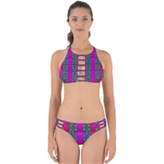 Flowers In A Rainbow Liana Forest Festive Perfectly Cut Out Bikini Set by pepitasart