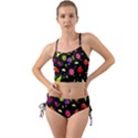 Vector Seamless Summer Fruits Pattern Colorful Cartoon Background Mini Tank Bikini Set View1