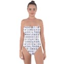 Memphis Seamless Patterns Tie Back One Piece Swimsuit View1