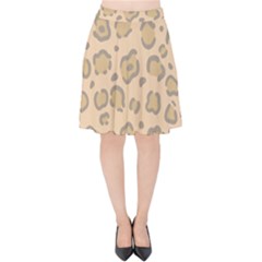 Leopard Print Velvet High Waist Skirt by Sobalvarro