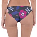 Vector Seamless Flower And Leaves Pattern Reversible Hipster Bikini Bottoms View4