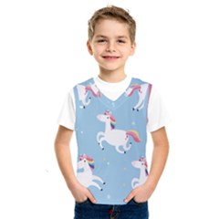 Unicorn Seamless Pattern Background Vector (2) Kids  Sportswear by Sobalvarro