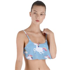 Unicorn Seamless Pattern Background Vector (2) Layered Top Bikini Top  by Sobalvarro