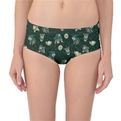 Grass Love Mid-waist Bikini Bottoms by Mezalola
