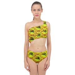 Cut Glass Beads Spliced Up Two Piece Swimsuit by essentialimage