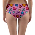 Candy Pattern Reversible Mid-Waist Bikini Bottoms View4
