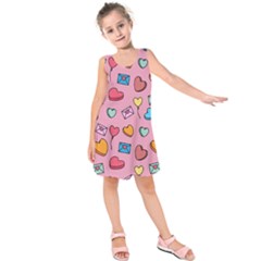 Candy Pattern Kids  Sleeveless Dress by Sobalvarro