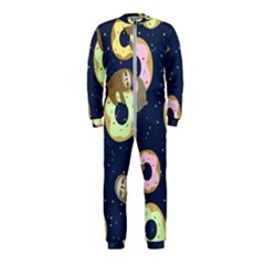 Cute Sloth With Sweet Doughnuts Onepiece Jumpsuit (kids) by Sobalvarro