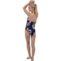Cute Sloth With Sweet Doughnuts Go with the Flow One Piece Swimsuit View2