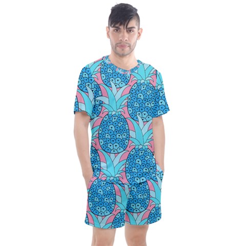 Pineapples Men s Mesh Tee And Shorts Set by Sobalvarro