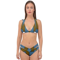 United States Army 36th Infantry Division Shoulder Sleeve Insignia Double Strap Halter Bikini Set by abbeyz71