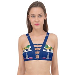 Coat Of Arms Of United States Army 142nd Infantry Regiment Cage Up Bikini Top by abbeyz71