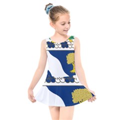 Coat Of Arms Of United States Army 143rd Infantry Regiment Kids  Skater Dress Swimsuit by abbeyz71