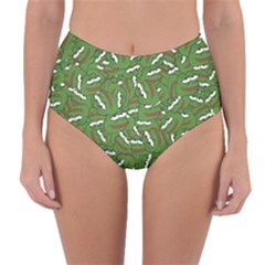 Pepe The Frog Face Pattern Green Kekistan Meme Reversible High-waist Bikini Bottoms by snek