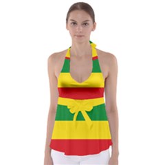 Ethiopia Tricolor Babydoll Tankini Top by abbeyz71