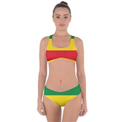 Flag Of Ethiopia Criss Cross Bikini Set by abbeyz71