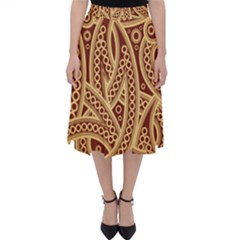 Fine Pattern Classic Midi Skirt by Sobalvarro