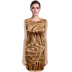 Fine Pattern Classic Sleeveless Midi Dress by Sobalvarro