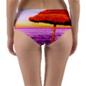 Pop Art Beach Umbrella  Reversible Mid-Waist Bikini Bottoms View2