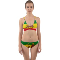 Flag Of Ethiopian Empire  Wrap Around Bikini Set by abbeyz71