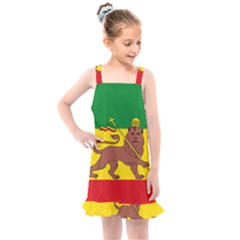 Flag Of Ethiopian Empire  Kids  Overall Dress by abbeyz71
