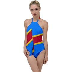 Flag Of The Democratic Republic Of The Congo, 1997-2003 Go With The Flow One Piece Swimsuit by abbeyz71