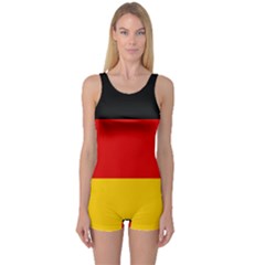 Flag Of Germany One Piece Boyleg Swimsuit by abbeyz71