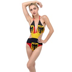 Sate Flag Of Germany  Plunging Cut Out Swimsuit by abbeyz71