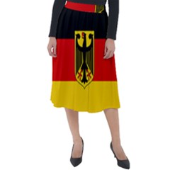 Flag Of Germany  Classic Velour Midi Skirt  by abbeyz71