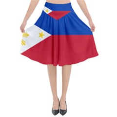 Philippines Flag Filipino Flag Flared Midi Skirt by FlagGallery