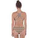 Pattern Brown Triangle Criss Cross Bikini Set View2