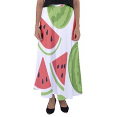 Watermelon Juice Auglis Clip Art Watermelon Flared Maxi Skirt by Vaneshart