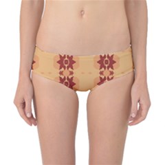 Brown Flower Classic Bikini Bottoms by HermanTelo
