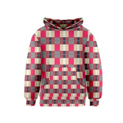 Background Texture Plaid Red Kids  Pullover Hoodie by HermanTelo