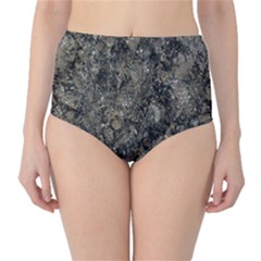 Grunge Organic Texture Print Classic High-waist Bikini Bottoms by dflcprintsclothing