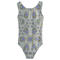 A Gift With Flowers And Bubble Wrap Kids  Cut-out Back One Piece Swimsuit by pepitasart