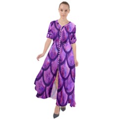 Mermaid Purple Waist Tie Boho Maxi Dress by bloomgirldresses