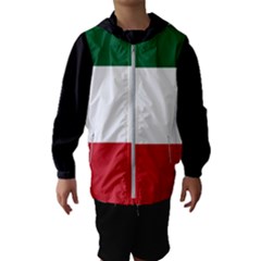 Flag Patriote Quebec Patriot Red Green White Modern French Canadian Separatism Black Background Kids  Hooded Windbreaker by Quebec