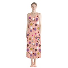 Sweet Candy Button Up Chiffon Maxi Dress by VeataAtticus