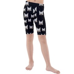 Bats In The Night Ornate Kids  Mid Length Swim Shorts by pepitasart
