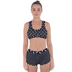 Geometric Pattern Design Repeating Eamless Shapes Racerback Boyleg Bikini Set by Vaneshart