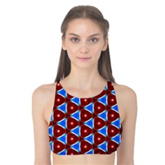 Pattern Triangles Seamless Red Blue Seamless Pattern Texture Seamless Patterns Repetition Tank Bikini Top by Vaneshart