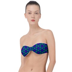 Seamless Pattern Pattern Purple Stars Classic Bandeau Bikini Top  by Vaneshart