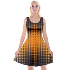 Pattern Lines Sections Yellow Straw Mauve Reversible Velvet Sleeveless Dress by Vaneshart