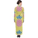 Summer Pineapple Seamless Pattern Turtleneck Maxi Dress View2