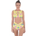 Summer Pineapple Seamless Pattern Bandaged Up Bikini Set  View1