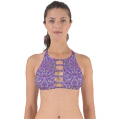Skyscape In Rainbows And A Flower Star So Bright Perfectly Cut Out Bikini Top by pepitasart