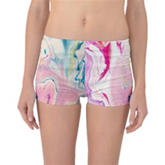 Marble Print Boyleg Bikini Bottoms by designsbymallika